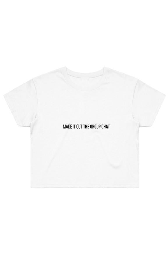 Street Crop Tee- WHITE